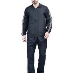 TrackPulse Men's Tracksuit - 100% Polyester TrackPulse Men's Tracksuit - 100% Polyester