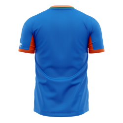 India Blue ODI World Cup 2026 Half Sleeves Cricket Fan Jersey - 100% Dryfit Polyester - With Name Personalisation