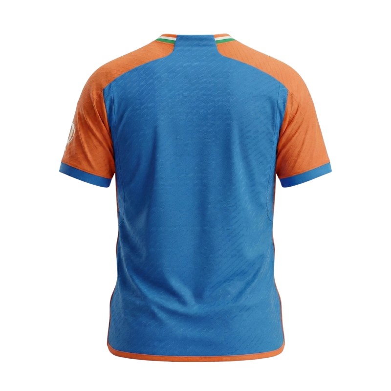 India Blue ODI World Cup 2024 Half Sleeves Cricket Fan Jersey - 100% Dryfit Polyester - With Name Personalisation India Blue ODI World Cup 2024 Half Sleeves Cricket Fan Jersey - 100% Dryfit Polyester - With Name Personalisation