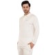 Whitedot Hexa Quick Dry Full Sleeves Polo T-Shirt - Off-White