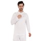 Whitedot Omega Quick Dry Full Sleeves Polo T-Shirt - White Whitedot Omega Quick Dry Full Sleeves Polo T-Shirt - White