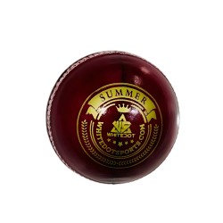 Whitedot Summer Red Cricket Leather Ball - 50 Over Whitedot Summer Red Cricket Leather Ball - 50 Over