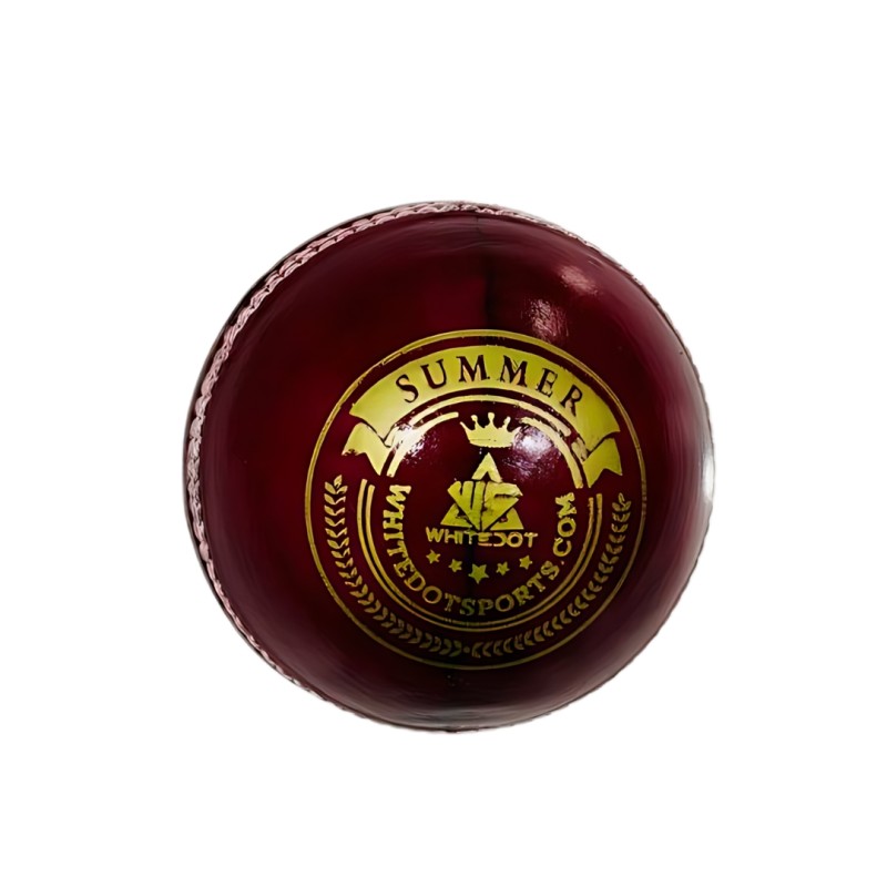 Whitedot Summer Red Cricket Leather Ball - 50 Over Whitedot Summer Red Cricket Leather Ball - 50 Over