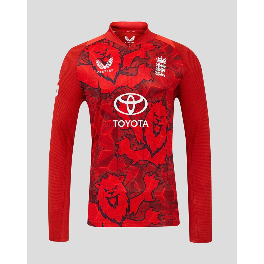 England Red 25/26 ODI Full Sleeves Cricket Fan Jersey - 100% Dryfit Polyester - With Name Personalization England Red 25/26 ODI Full Sleeves Cricket Fan Jersey - 100% Dryfit Polyester - With Name Personalization