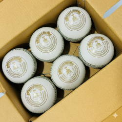 Whitedot Albatross White Cricket Leather Ball - 40 Over