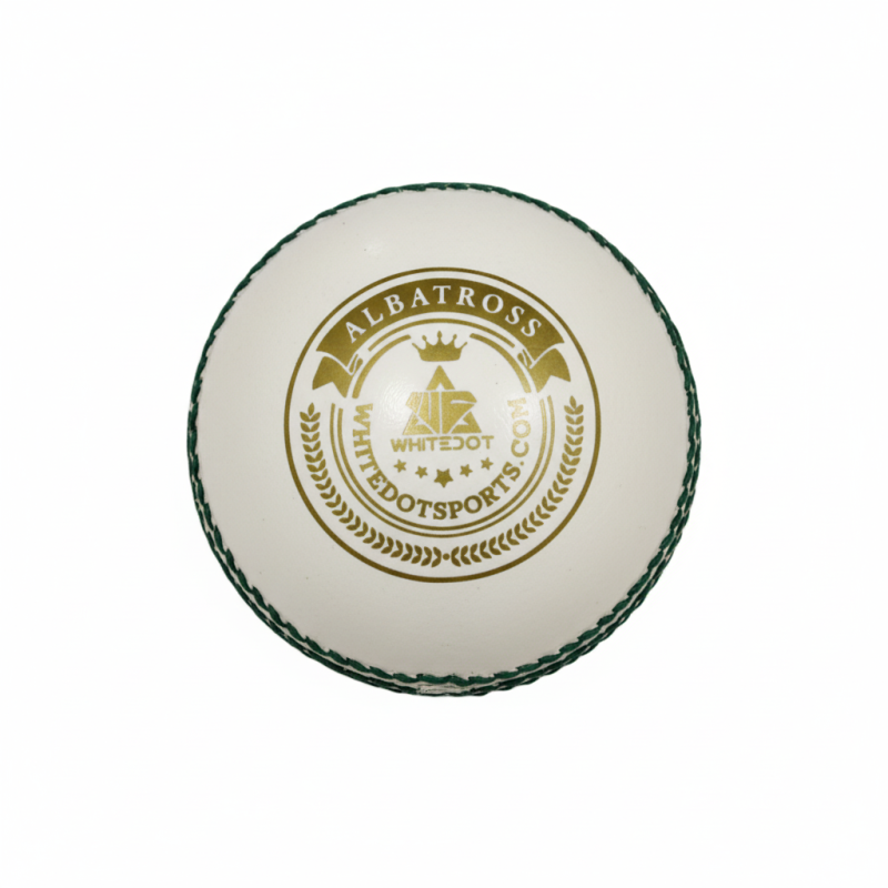 Whitedot Albatross White Cricket Leather Ball - 40 Over Whitedot Albatross White Cricket Leather Ball - 40 Over