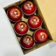 Whitedot Eleanor Red Cricket Leather Ball - 30 Over Whitedot Eleanor Red Cricket Leather Ball - 30 Over