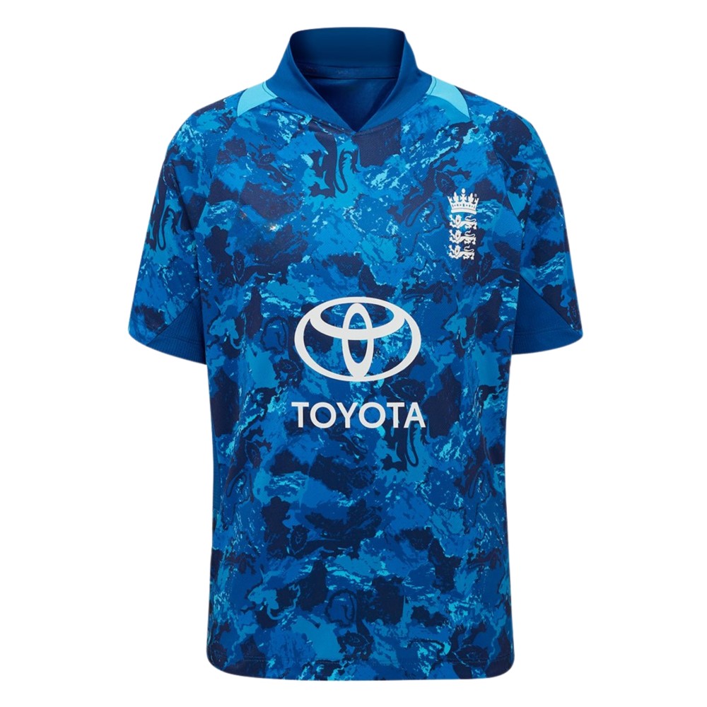 England Blue 2026 Half Sleeves Cricket Fan Jersey - 100% Dryfit Polyester
