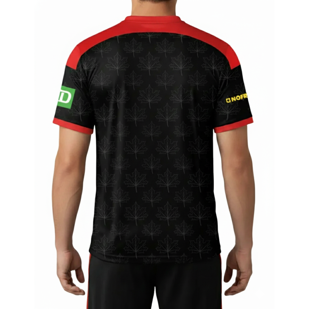 Canada 2026 T20 World Cup Half Sleeves Cricket Fan Jersey - 100% Dryfit Polyester - With Name Personalization Canada 2026 T20 World Cup Half Sleeves Cricket Fan Jersey - 100% Dryfit Polyester - With Name Personalization