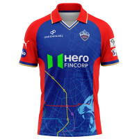 Delhi Capitals New IPL Replica Jersey 2024 (DC 2024 With Name Personalization)