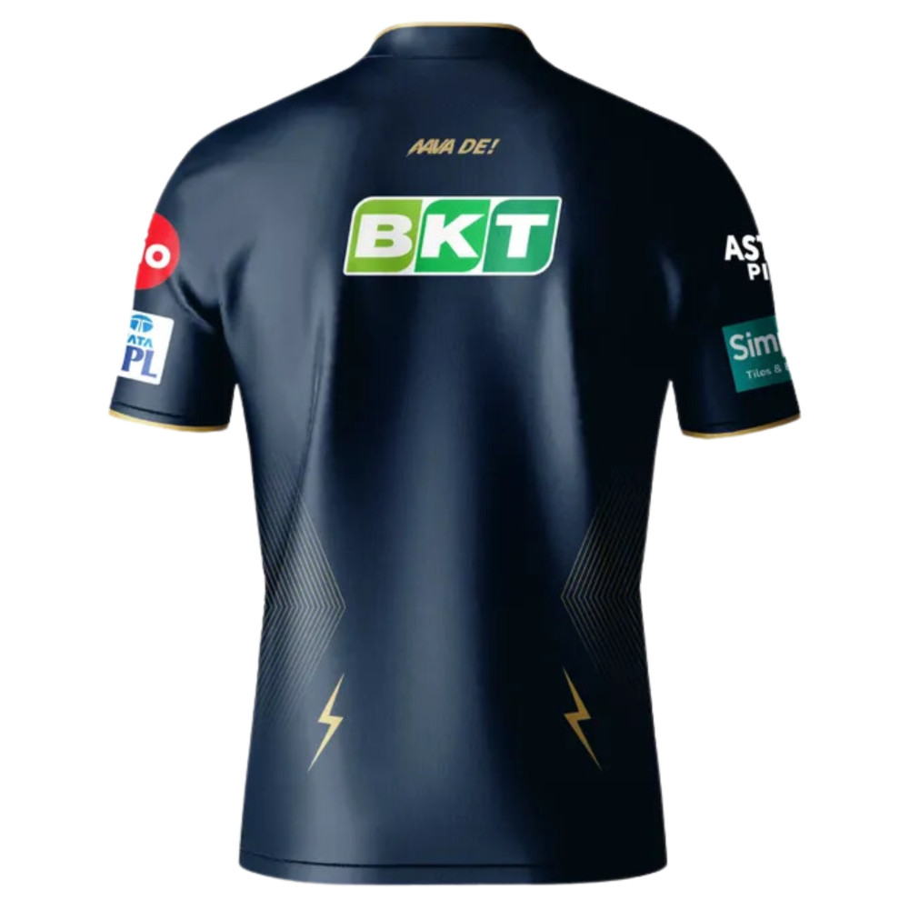 Gujarat Titans IPL Replica Cricket Jersey 2024 (GT 2024 With Name Personalization) Gujarat Titans IPL Replica Cricket Jersey 2024 (GT 2024 With Name Personalization)