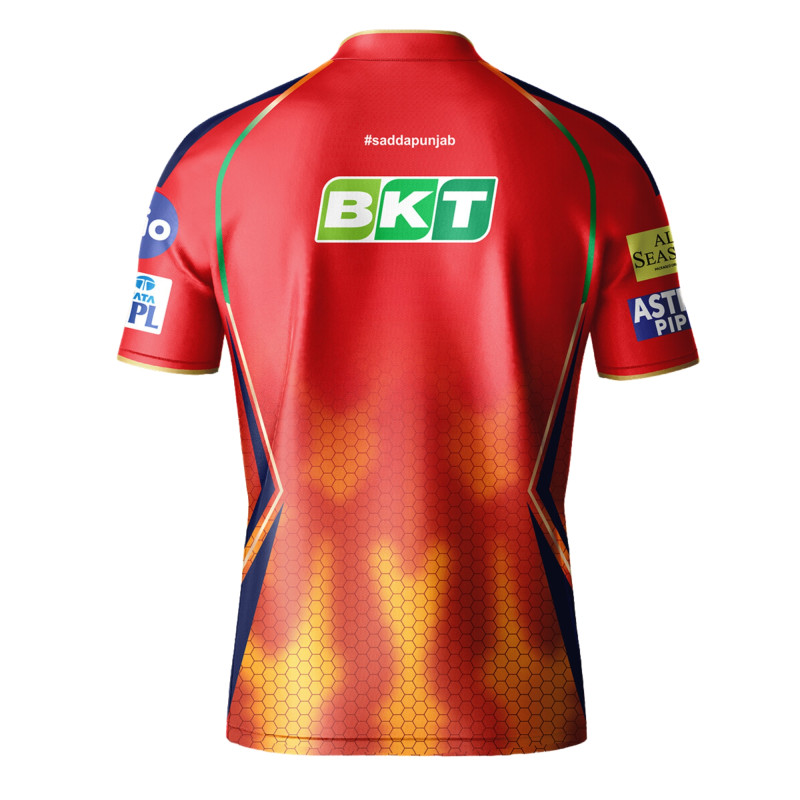 Punjab Kings IPL Replica Jersey 2024 (PK 2024 With Name Personalization) Punjab Kings IPL Replica Jersey 2024 (PK 2024 With Name Personalization)