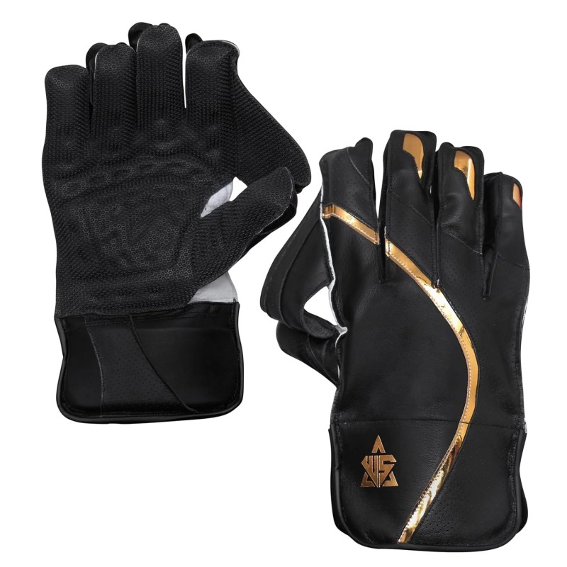 Whitedot Summer Wicket Keeping Gloves - Black Whitedot Summer Wicket Keeping Gloves - Black