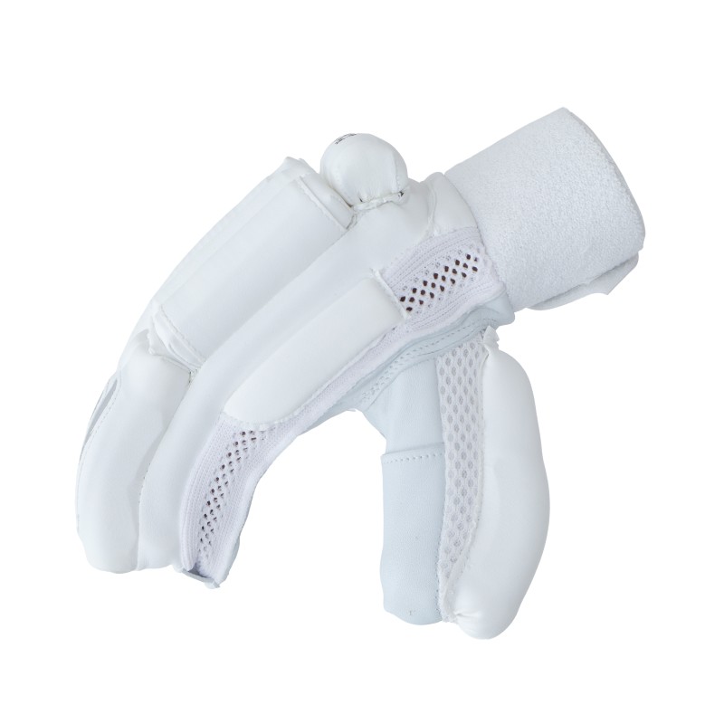 Whitedot Albatross Players Cricket Batting Gloves - White Whitedot Albatross Players Cricket Batting Gloves - White