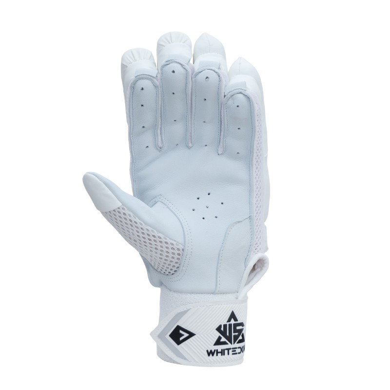 Whitedot Albatross Players Cricket Batting Gloves - White Whitedot Albatross Players Cricket Batting Gloves - White