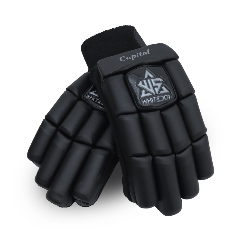 Whitedot Capital Black Cricket Batting Gloves Whitedot Capital Black Cricket Batting Gloves