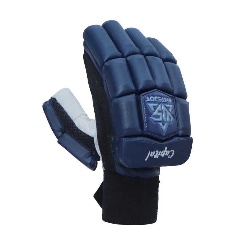 Whitedot Capital Navy Blue Cricket Batting Gloves Whitedot Capital Navy Blue Cricket Batting Gloves