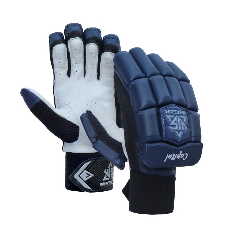 Whitedot Capital Navy Blue Cricket Batting Gloves Whitedot Capital Navy Blue Cricket Batting Gloves
