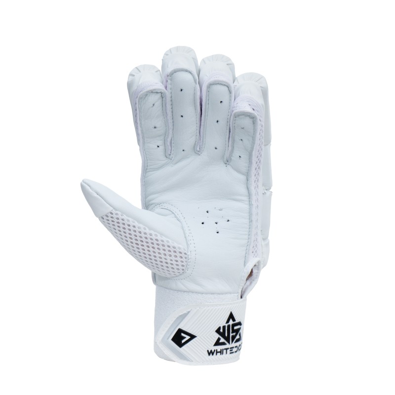 Whitedot Capital White Cricket Batting Gloves Whitedot Capital White Cricket Batting Gloves