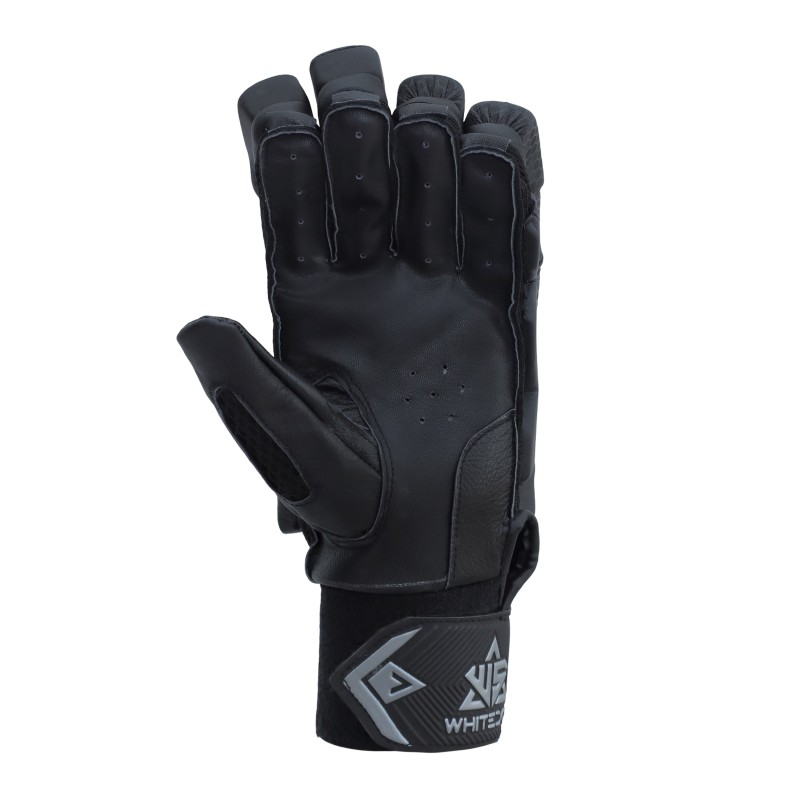 Whitedot Egret Black Cricket Batting Gloves Whitedot Egret Black Cricket Batting Gloves