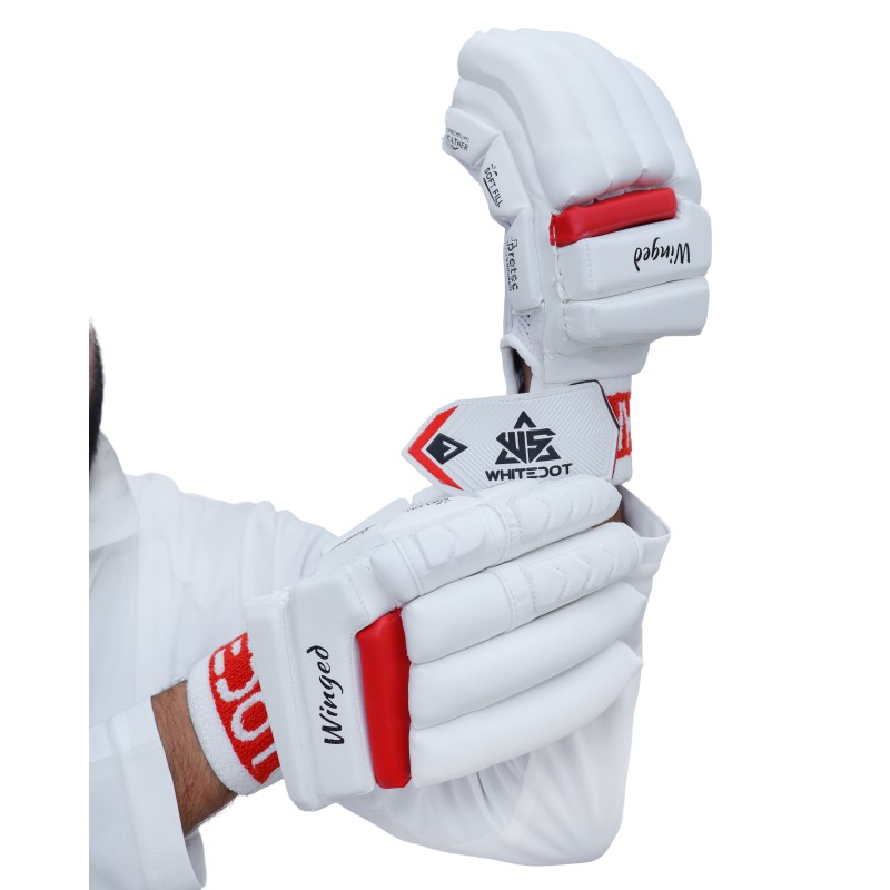 Whitedot Winged Players Cricket Batting Gloves Whitedot Winged Players Cricket Batting Gloves