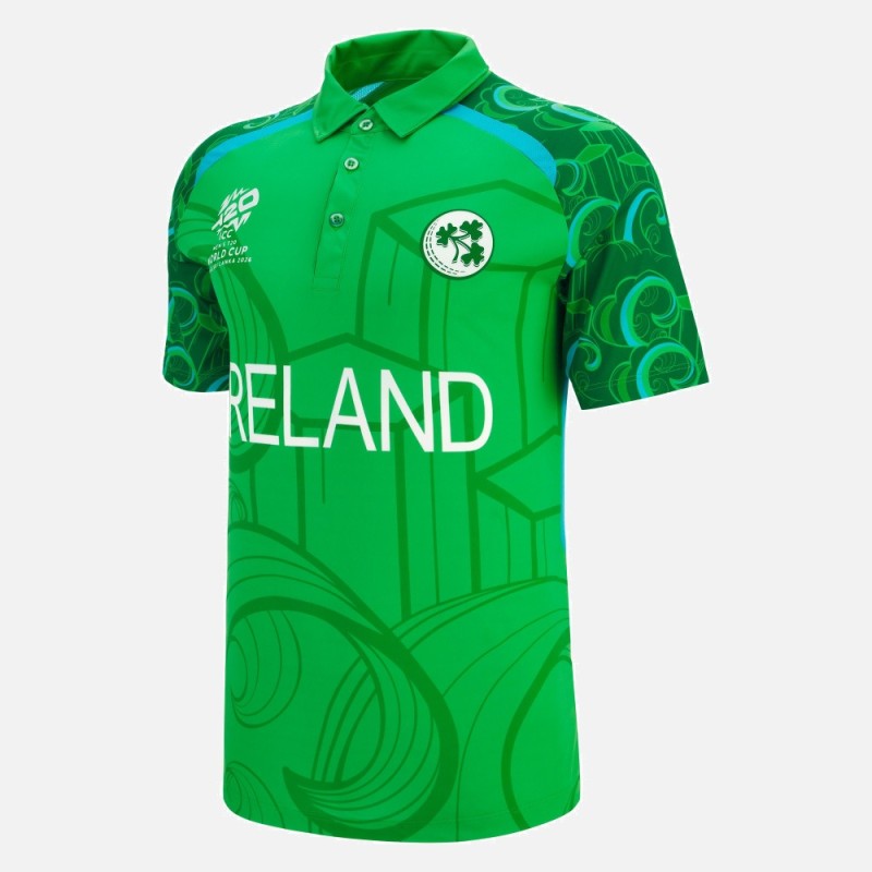 Ireland 2026 Half Sleeves Cricket Fan Jersey - 100% Dryfit Polyester Ireland 2026 Half Sleeves Cricket Fan Jersey - 100% Dryfit Polyester