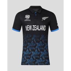 New Zealand T20 World Cup 2026 Half Sleeves Cricket Fan Jersey - 100% Dryfit Polyester - With Name Personalization