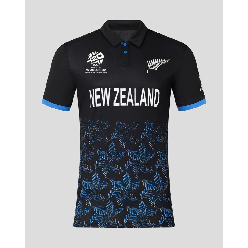 New Zealand T20 World Cup 2026 Half Sleeves Cricket Fan Jersey - 100% Dryfit Polyester - With Name Personalization New Zealand T20 World Cup 2026 Half Sleeves Cricket Fan Jersey - 100% Dryfit Polyester - With Name Personalization