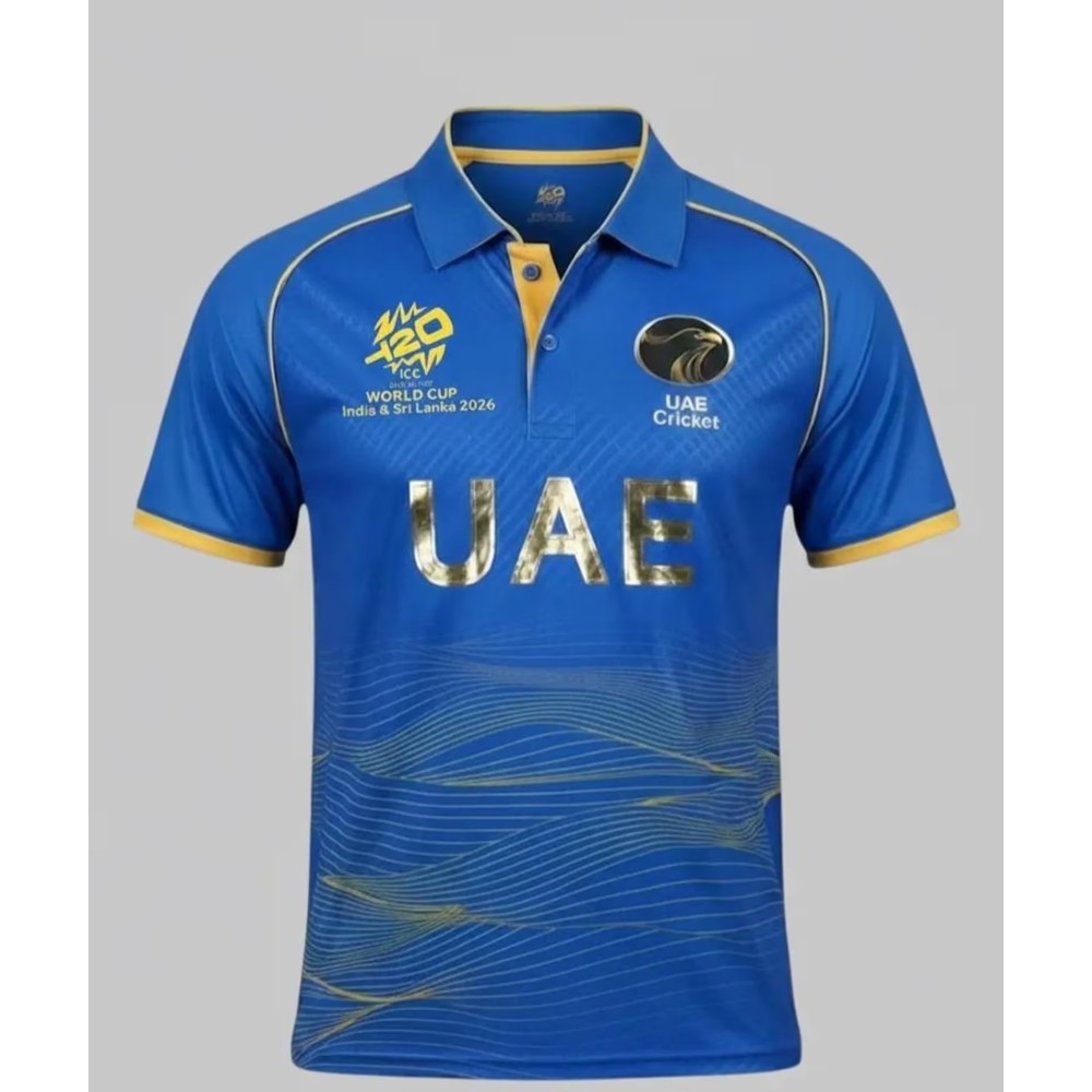 UAE 2026 Half Sleeves Cricket Fan Jersey - 100% Dryfit Polyester