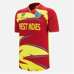 West Indies T20 World Cup 2026 Half Sleeves Cricket Fan Jersey - 100% Dryfit Polyester - With Name Personalization