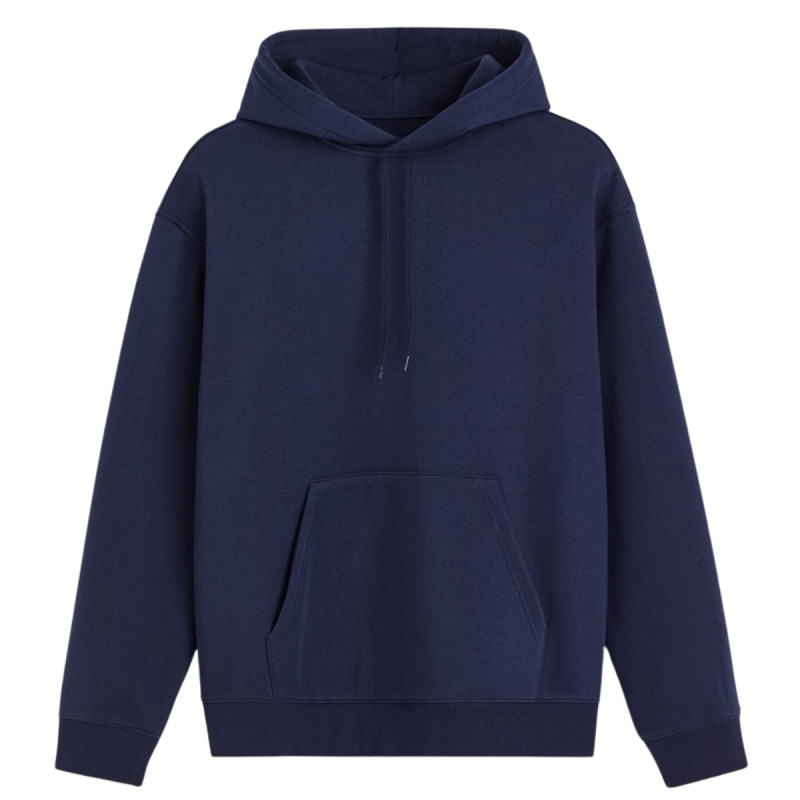 Whitedot Navy Blue Hoodie - 320 GSM Whitedot Navy Blue Hoodie - 320 GSM