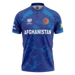 Afghanistan ODI World Cup 2024 Half Sleeves Cricket Fan Jersey - 100% Dryfit Polyester - With Name Personalisation