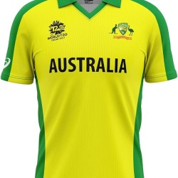 Australia ICC World Cup 2019 Half Sleeves Cricket Fan Jersey - 100% Dryfit Polyester - With Name Personalization Australia ICC World Cup 2019 Half Sleeves Cricket Fan Jersey - 100% Dryfit Polyester - With Name Personalization