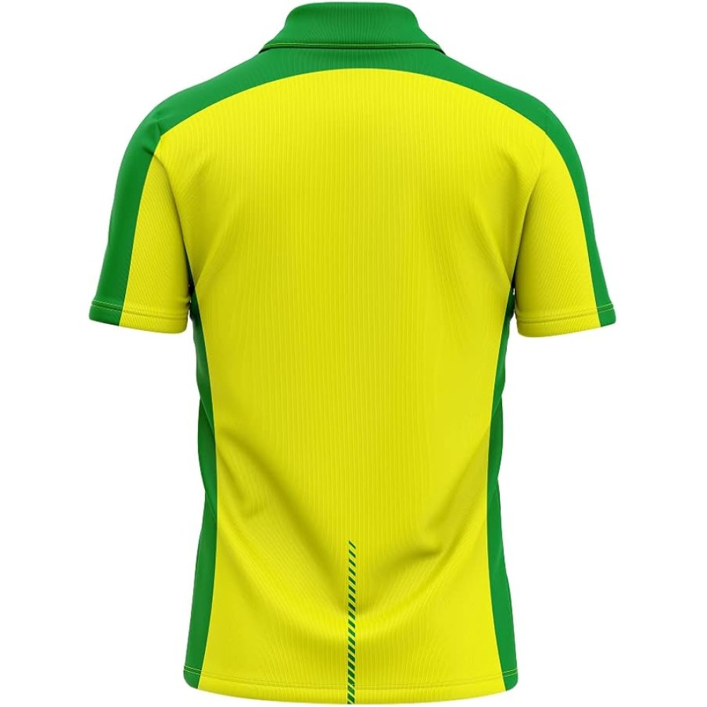 Australia T20 World Cup 2021 Half Sleeves Cricket Fan Jersey - 100% Dryfit Polyester - With Name Personalization Australia T20 World Cup 2021 Half Sleeves Cricket Fan Jersey - 100% Dryfit Polyester - With Name Personalization