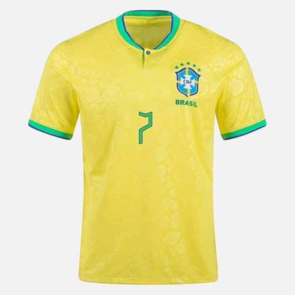 Brazil 22/23 Home Replica Football Fan Soccer Jersey Brazil 22/23 Home Replica Football Fan Soccer Jersey
