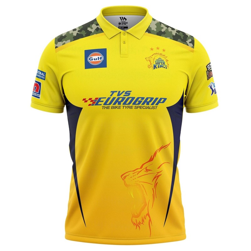 Chennai Super Kings IPL Replica Jersey 2022 (CSK 2022 With Name Personalization) Chennai Super Kings IPL Replica Jersey 2022 (CSK 2022 With Name Personalization)