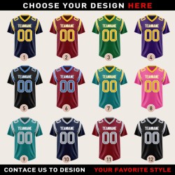 Custom Football Jersey for Men and Women with Name and Number Personalisation