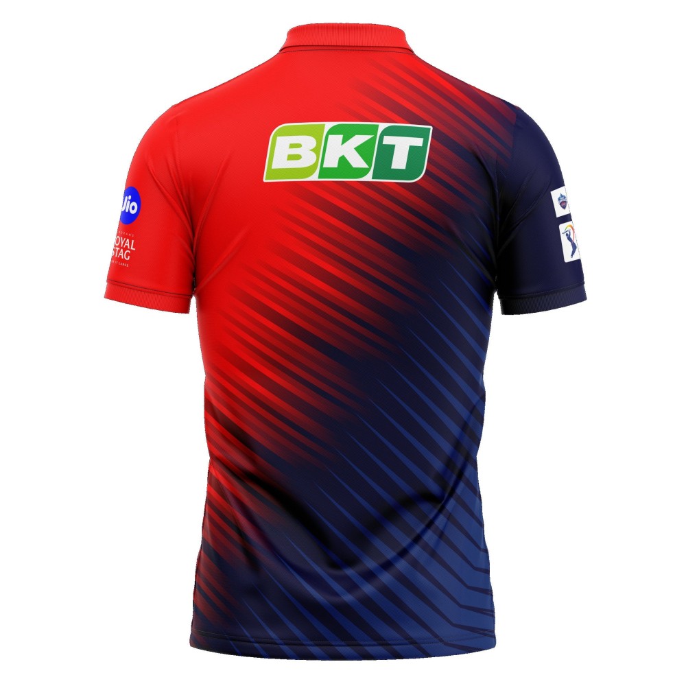 Delhi Capitals New IPL Replica Jersey 2022 (DC 2022 With Name Personalization) Delhi Capitals New IPL Replica Jersey 2022 (DC 2022 With Name Personalization)