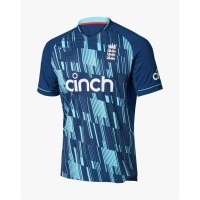 England Blue 2022 ODI World Cup Half Sleeves Cricket Fan Jersey - 100% Dryfit Polyester - With Name Personalization