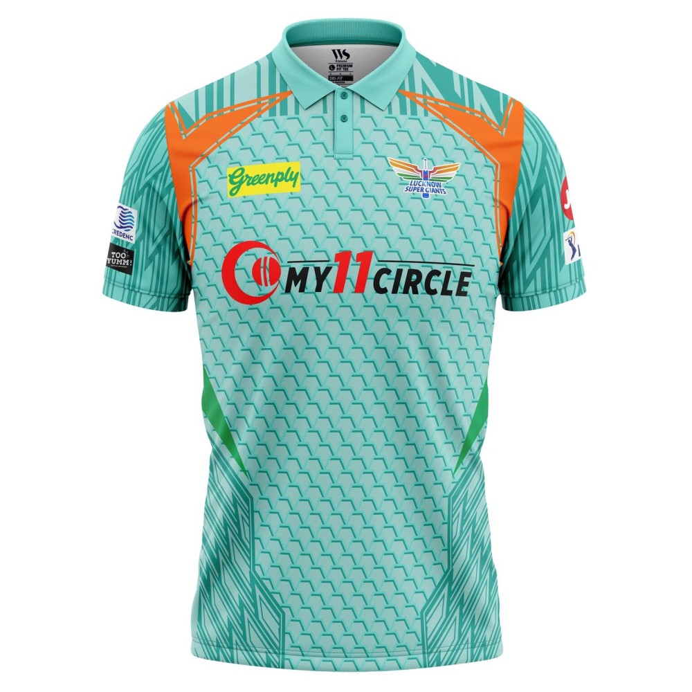 Lucknow Super Giants IPL Replica jersey 2022 (LSG 2022 With Name Personalization) Lucknow Super Giants IPL Replica jersey 2022 (LSG 2022 With Name Personalization)