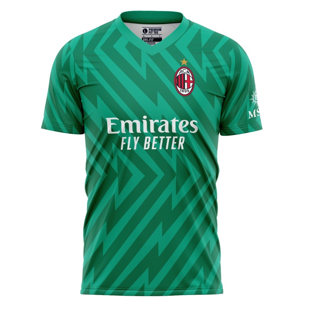 Milan goalkeeper Home 2023/24 Football Fan Jersey - Personalize with Your Name Milan goalkeeper Home 2023/24 Football Fan Jersey - Personalize with Your Name