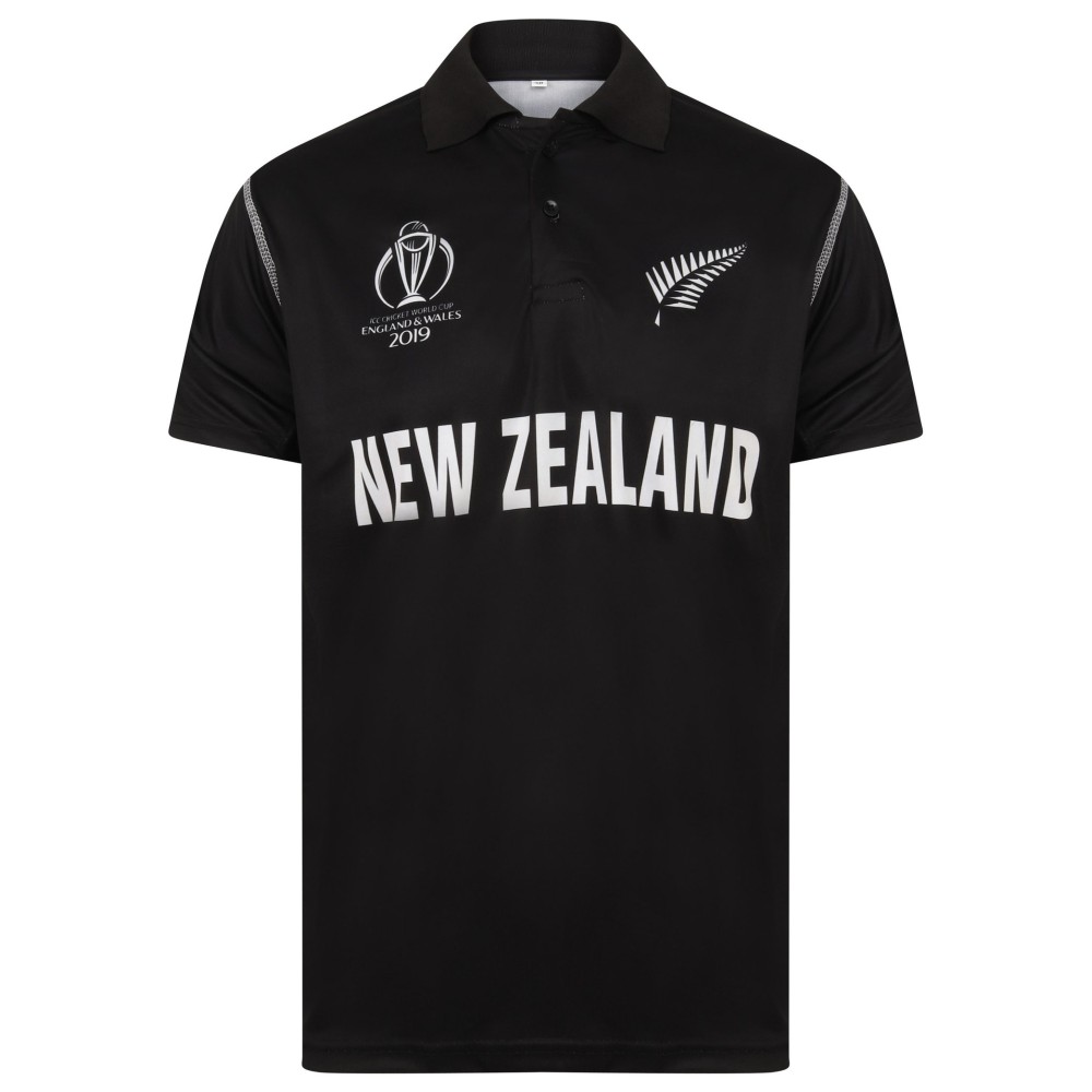 New Zealand ODI World Cup 2019 Half Sleeves Cricket Fan Jersey - 100% Dryfit Polyester - With Name Personalisation New Zealand ODI World Cup 2019 Half Sleeves Cricket Fan Jersey - 100% Dryfit Polyester - With Name Personalisation