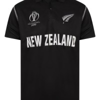 New Zealand ODI World Cup 2019 Half Sleeves Cricket Fan Jersey - 100% Dryfit Polyester - With Name Personalisation