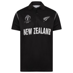 New Zealand ODI World Cup 2019 Half Sleeves Cricket Fan Jersey - 100% Dryfit Polyester - With Name Personalisation