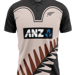 New Zealand ODI World Cup Retro Half Sleeves Cricket Fan Jersey - 100% Dryfit Polyester - With Name Personalisation New Zealand ODI World Cup Retro Half Sleeves Cricket Fan Jersey - 100% Dryfit Polyester - With Name Personalisation