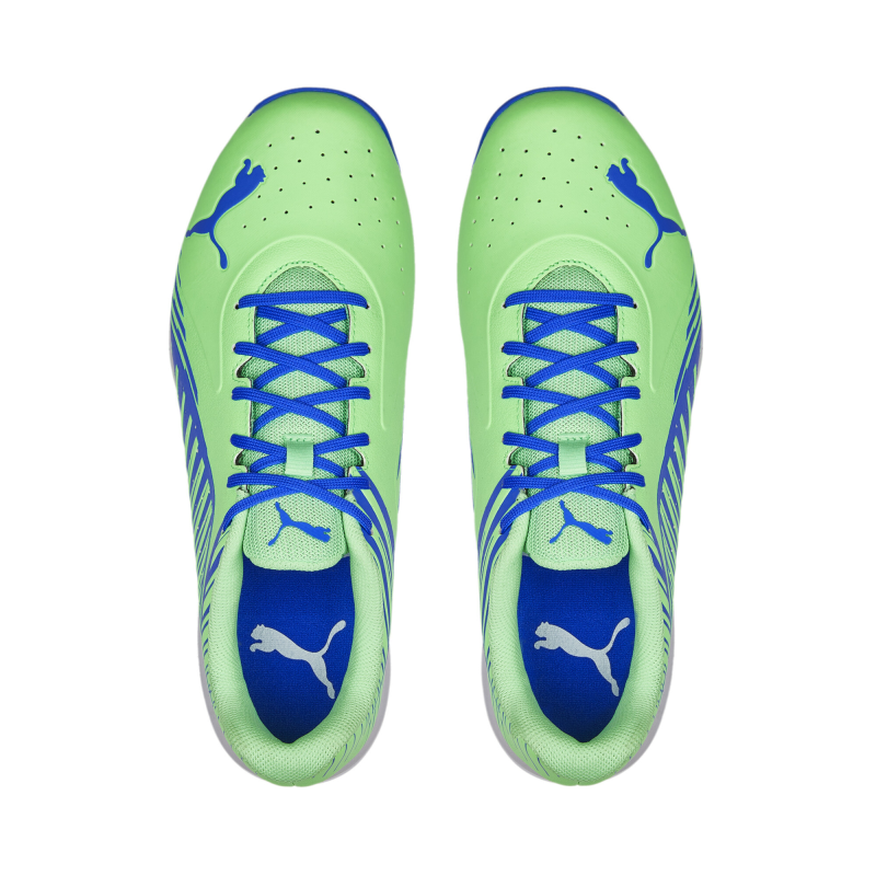 Puma 22 FH Rubber Unisex Cricket Shoes - Elektro Green-Bluemazing-Puma White Puma 22 FH Rubber Unisex Cricket Shoes - Elektro Green-Bluemazing-Puma White