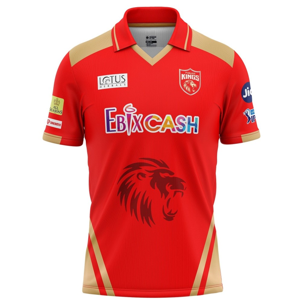 Punjab Kings IPL Replica Jersey 2022 (PK 2022 With Name Personalization) Punjab Kings IPL Replica Jersey 2022 (PK 2022 With Name Personalization)