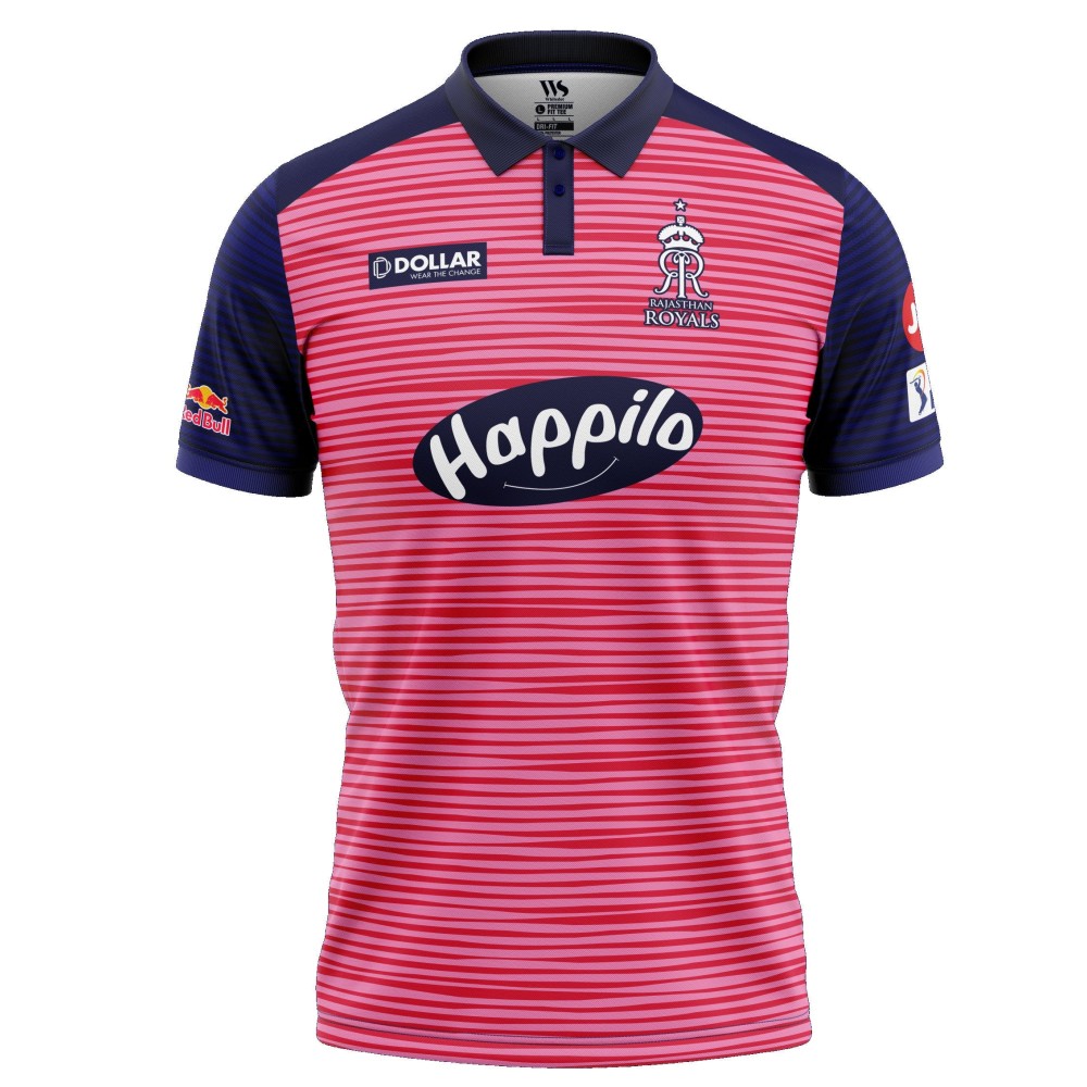 Rajasthan Royals IPL Replica Cricket Jersey 2022 (RR IPL Jersey with Name Personalization) Rajasthan Royals IPL Replica Cricket Jersey 2022 (RR IPL Jersey with Name Personalization)