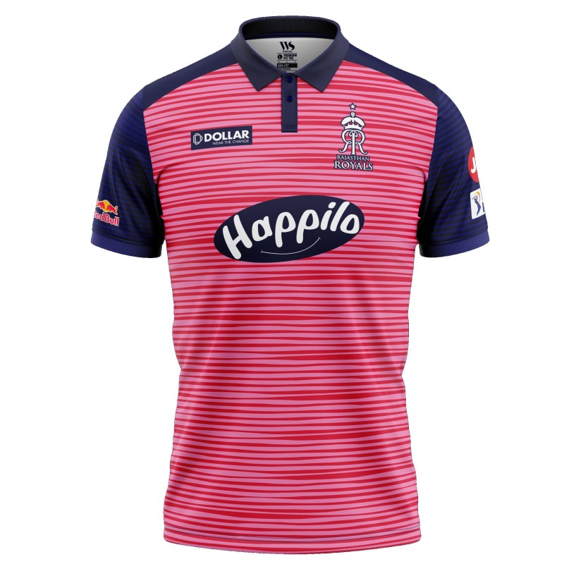 Rajasthan Royals IPL Replica Cricket Jersey 2022 (RR IPL Jersey with Name Personalization) Rajasthan Royals IPL Replica Cricket Jersey 2022 (RR IPL Jersey with Name Personalization)