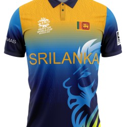 Sri Lanka Cricket World Cup Jersey 2022 Half Sleeves Cricket Fan Jersey - 100% Dryfit Polyester - With Name Personalization Sri Lanka Cricket World Cup Jersey 2022 Half Sleeves Cricket Fan Jersey - 100% Dryfit Polyester - With Name Personalization